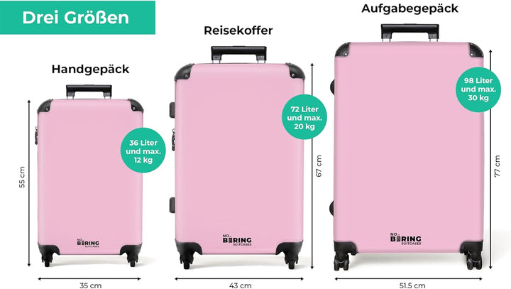 Koffer XL Gross 77x51.5x28 cm Reisekoffer mit Rollen Leicht Trolley grosser Hartschalenkoffer Rollko