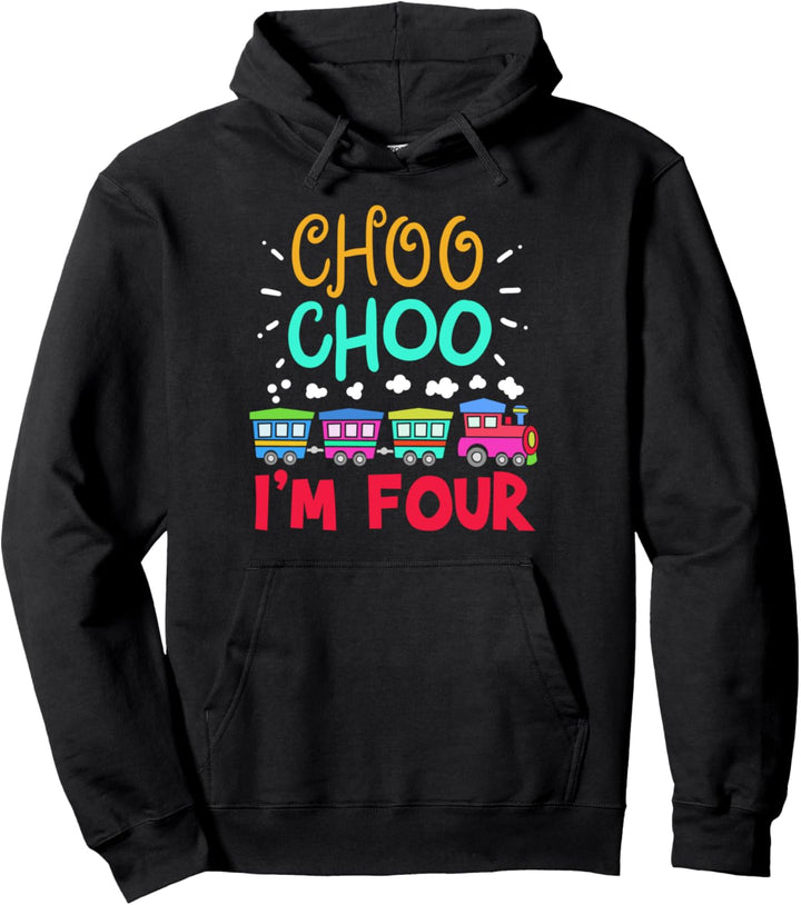 4. Geburtstag Zug 4 Jahre alt Pullover Hoodie