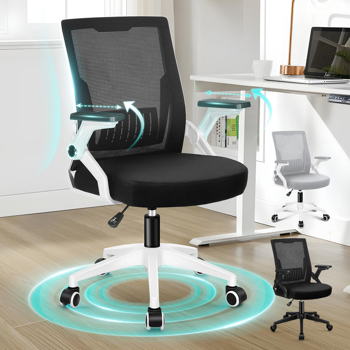 ALFORDSON Bürodrehstuhl, Hochlehner Netzstoff Gaming Sitz, Ergonomische Verstellbare Bequeme Armlehn