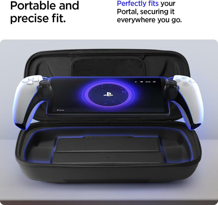 Spigen Rugged Armor Pro Hülle Kompatibel mit PlayStation Portal Remote Player Tasche - Schwarz