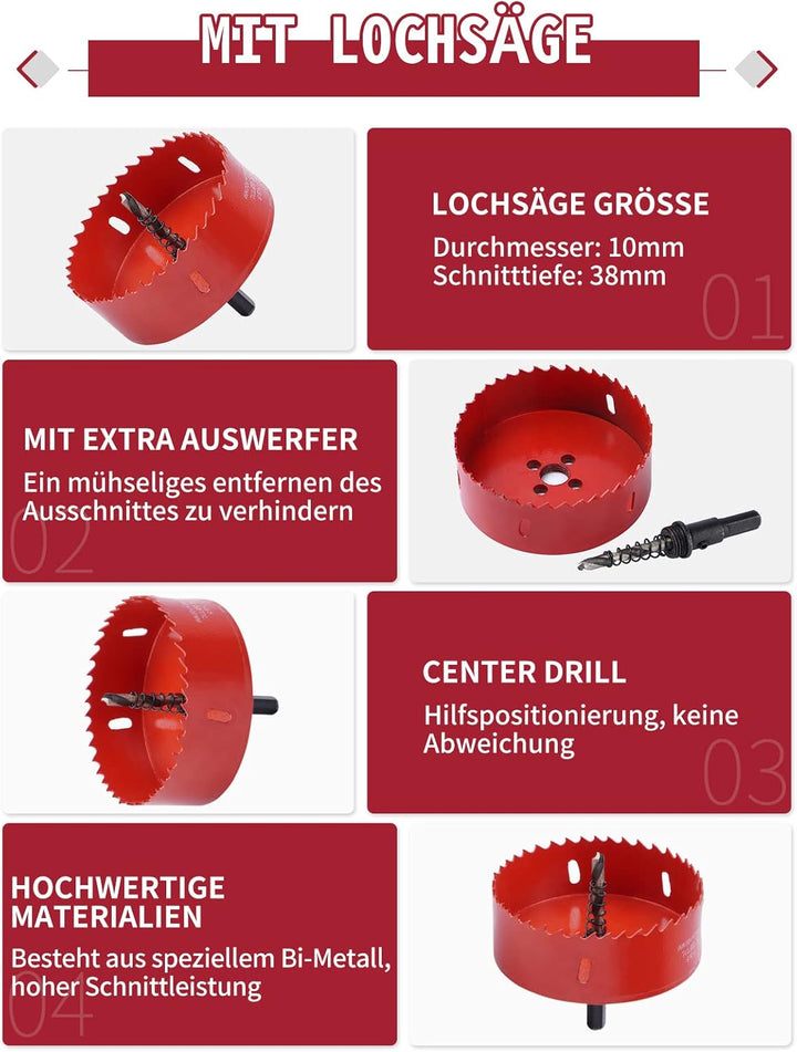 Anhänger Zurrösen mit Gegenplatten 4 Stück | Zurrmulden Zurrösen mit Lochsäge | 800daN Für Anhänger