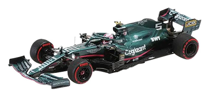 Minichamps 417210705 1:43 Aston Martin Cognizant Formula One Team AMR21-Sebastian Vettel-2nd Aserbai