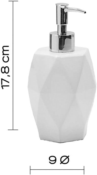 Bad-Accessoires-Set 4tlg. aus weisser Keramik Weissdorn