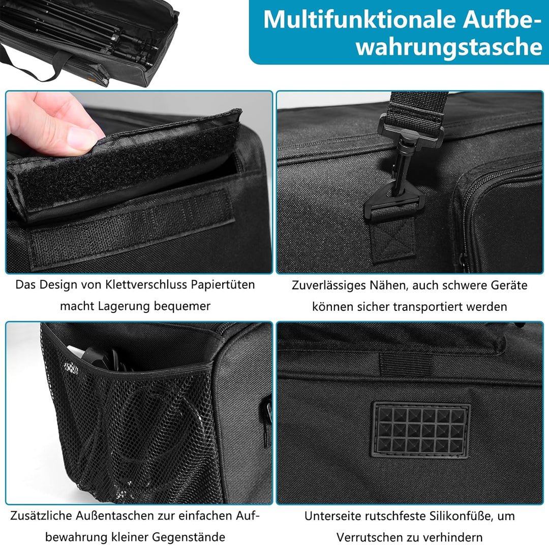OUUTMEE Multifunktionale Stativtasche Robuste Stativ-Tragetasche mit Griff für Lichter, Lautsprecher