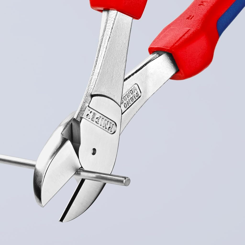 Knipex Kraft-Seitenschneider verchromt, mit Mehrkomponenten-Hüllen 250 mm 74 05 250 verchromt 250 mm