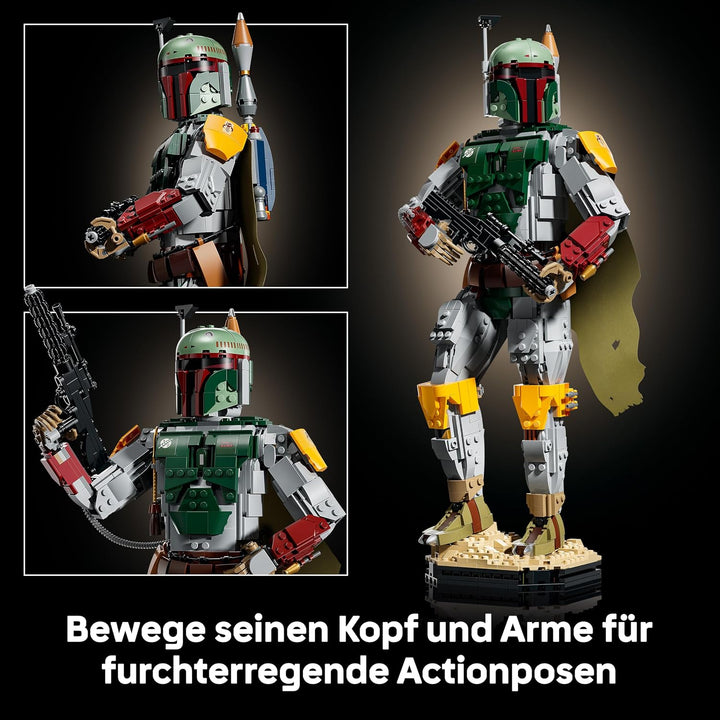 LEGO Star Wars: Die Rückkehr der Jedi-Ritter Boba Fett Figur - mit Helm, Blaster &amp; Kopfgeldjäger Min