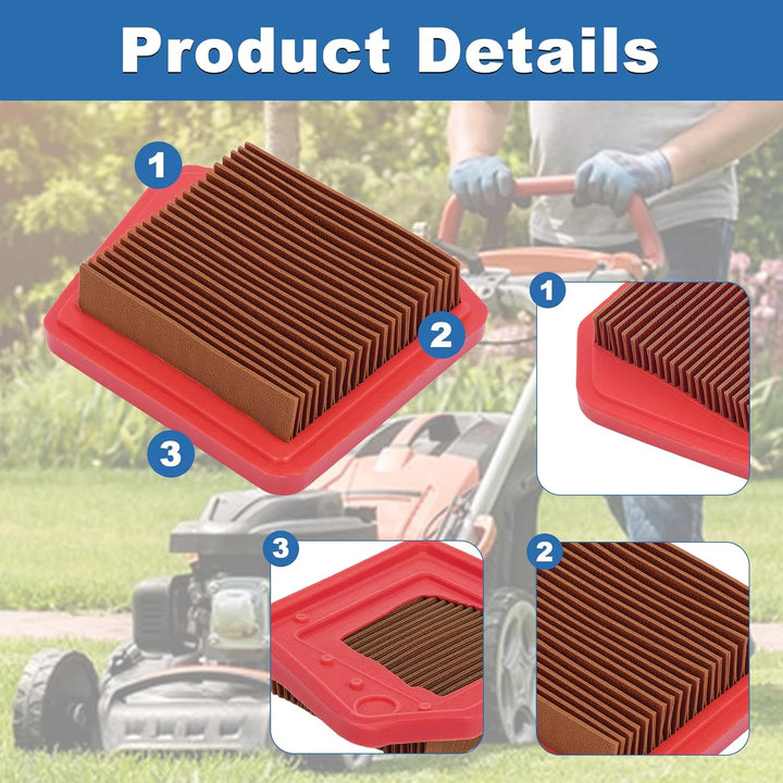 AUMEL 2 Stück Luftfilter für Stihl FS240C FS260C FS360C FS410C FS460C FS460RC Motorsense 41471410300