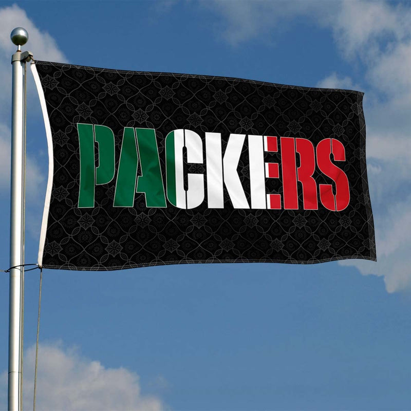 WinCraft Green Bay Packers Mexiko-Flagge, mexikanische Farben, für drinnen und draussen, 90 x 150 cm