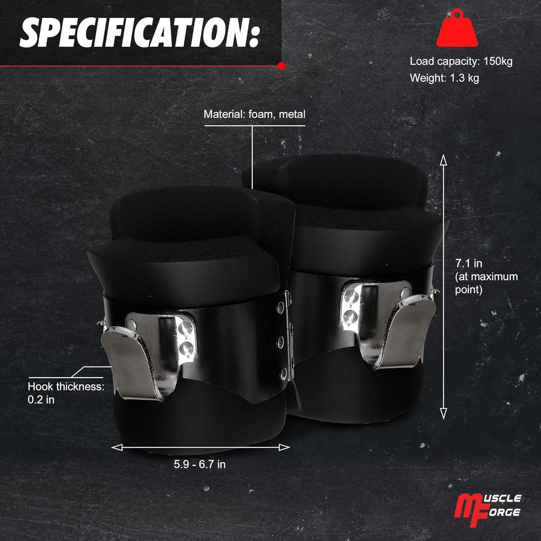 Gravity Boots – Schwerkrafttrainer, Fussmanschetten mit Haken Inversion Boots mit Sicherheitsverschl
