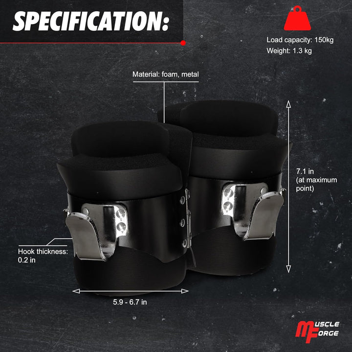 Gravity Boots – Schwerkrafttrainer, Fussmanschetten mit Haken Inversion Boots mit Sicherheitsverschl