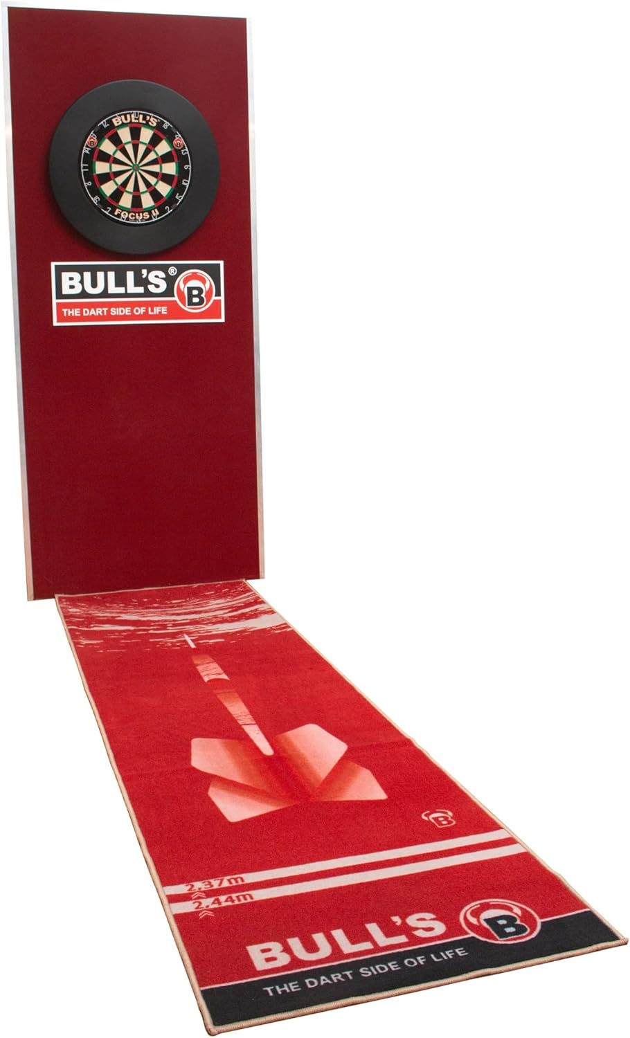 Carpet Mat 180 Red, rutschfester premium Dartteppich, umweltfreundliche Turnier Dartmatte aus Nylon