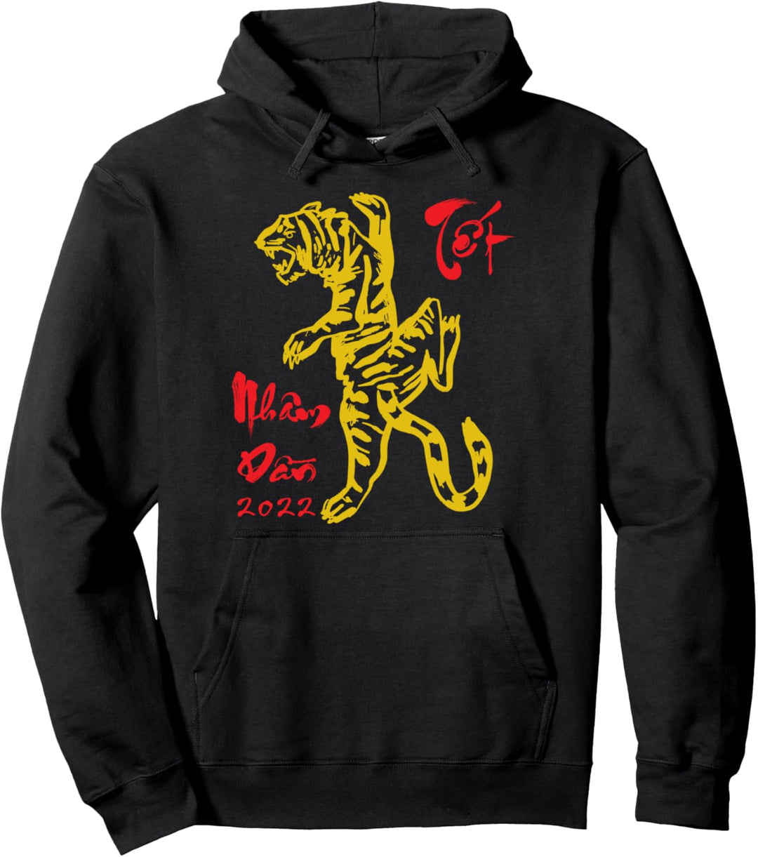 Tet Nham Dan 2023 Vietnamesisches Mondneujahr 2023 Tigerjahr Pullover Hoodie