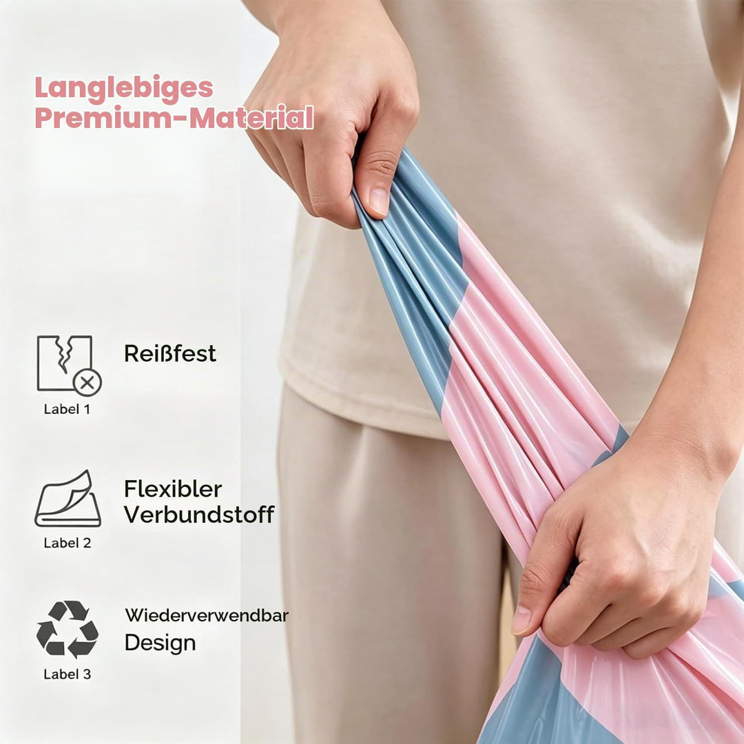 2 Stück No‑Pump Vacuum Storage Bags, 2026 Neu Vakuumbeutel Ohne Pumpe, Wiederverwendbar Kompressions