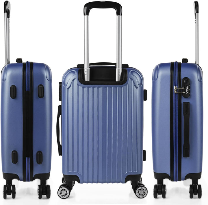 ITACA - Trolley Handgepäck Cabin Trolley Koffer Reisekoffer Hartschalenkoffer mit Zahlenschloss - Ka
