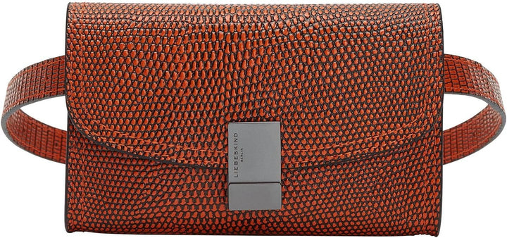 Liebeskind Damen Flare Lizard Crossbody Umhängetasche Brillant Orange, Brillant Orange