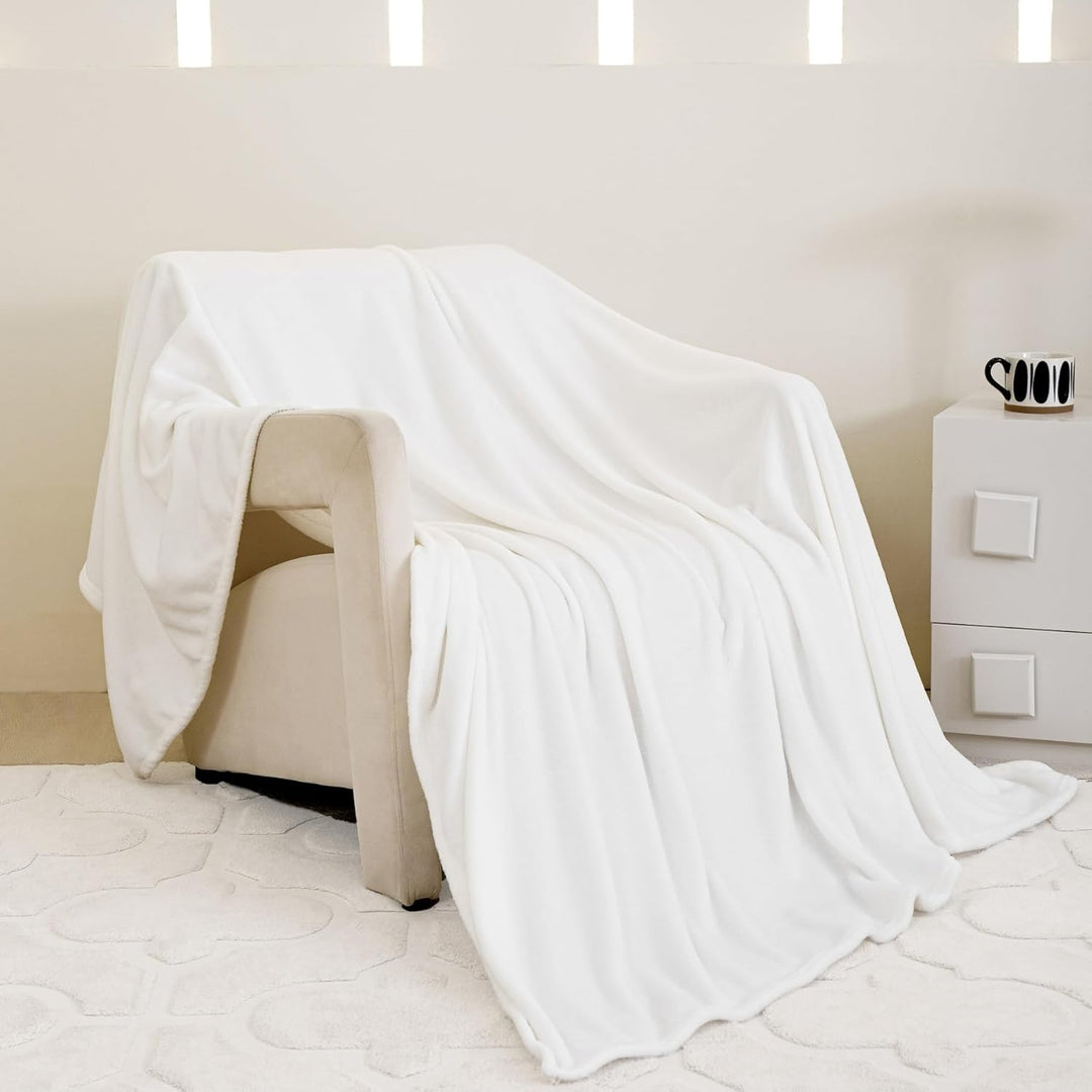 Kuscheldecke Flauschig Winter Warm Weiss Fleecedecke Kuscheldecke 180x200 Weich Kuschelig Flanell Wo