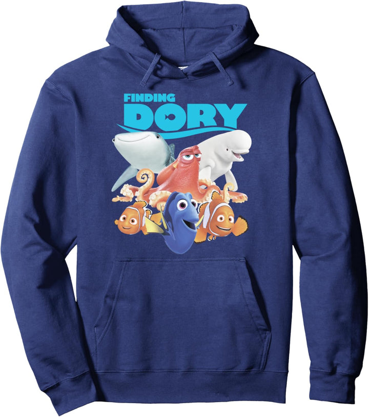 Disney Pixar Finding Dory Group Shot Logo Poster Pullover Hoodie