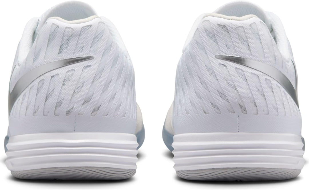 Nike Herren Lunargato II Low Top Fussballschuh für Hallen-und Hartplätze Fussball 38 EU White Chrome