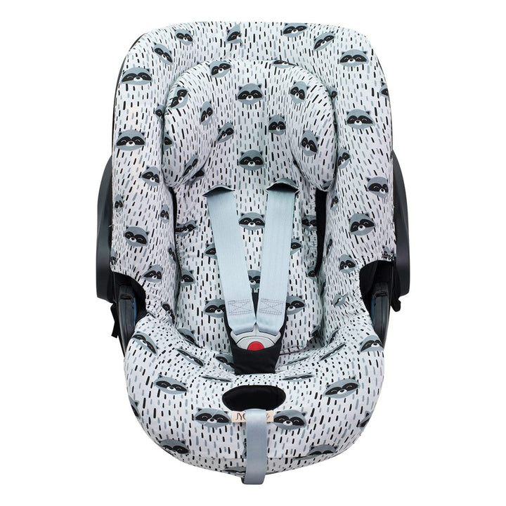 JYOKO Kids SitzBezug kompatibel mit Cybex Aton Cloud-Q-M-2-4-5 (Cloud Q-M, Raccoon) Cloud Q-M Raccoo