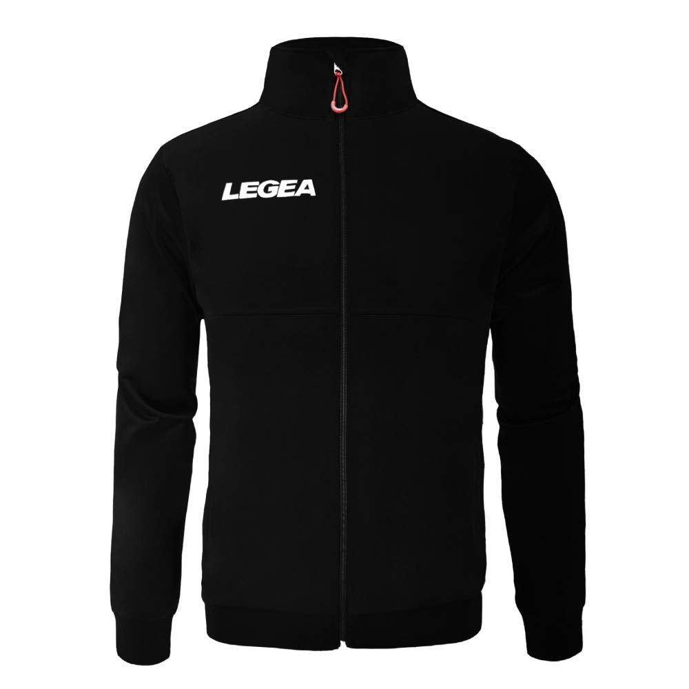 LEGEA Herren Jacke Cuba, Schwarz, M