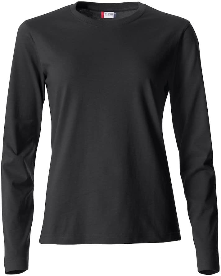 Clique - Langarm-T-Shirt mit Rundhalsausschnitt für Damen Basic-T L/S Damen aus Baumwolljersey in Sl