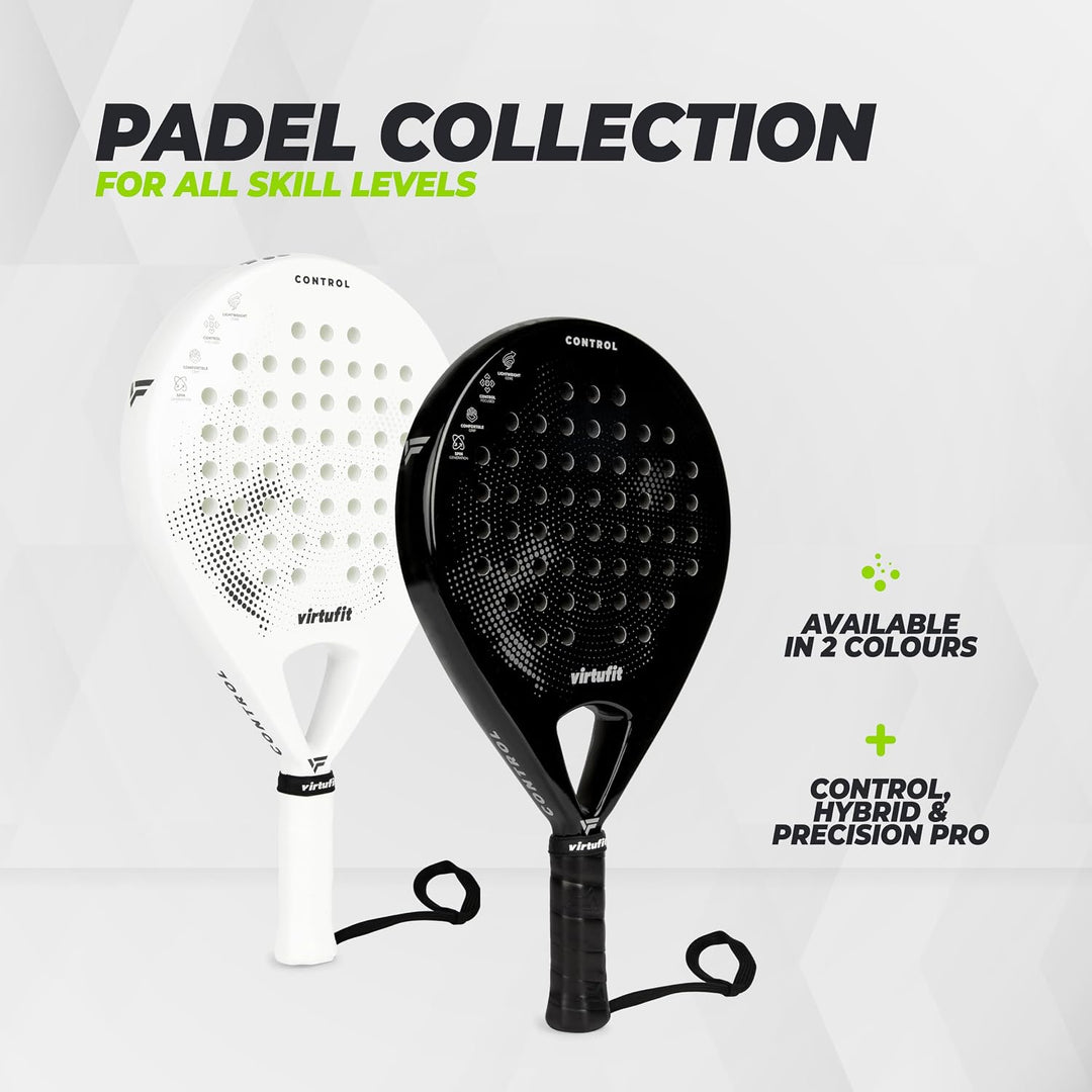 VirtuFit Control Padelschläger - Schwarz - Grau