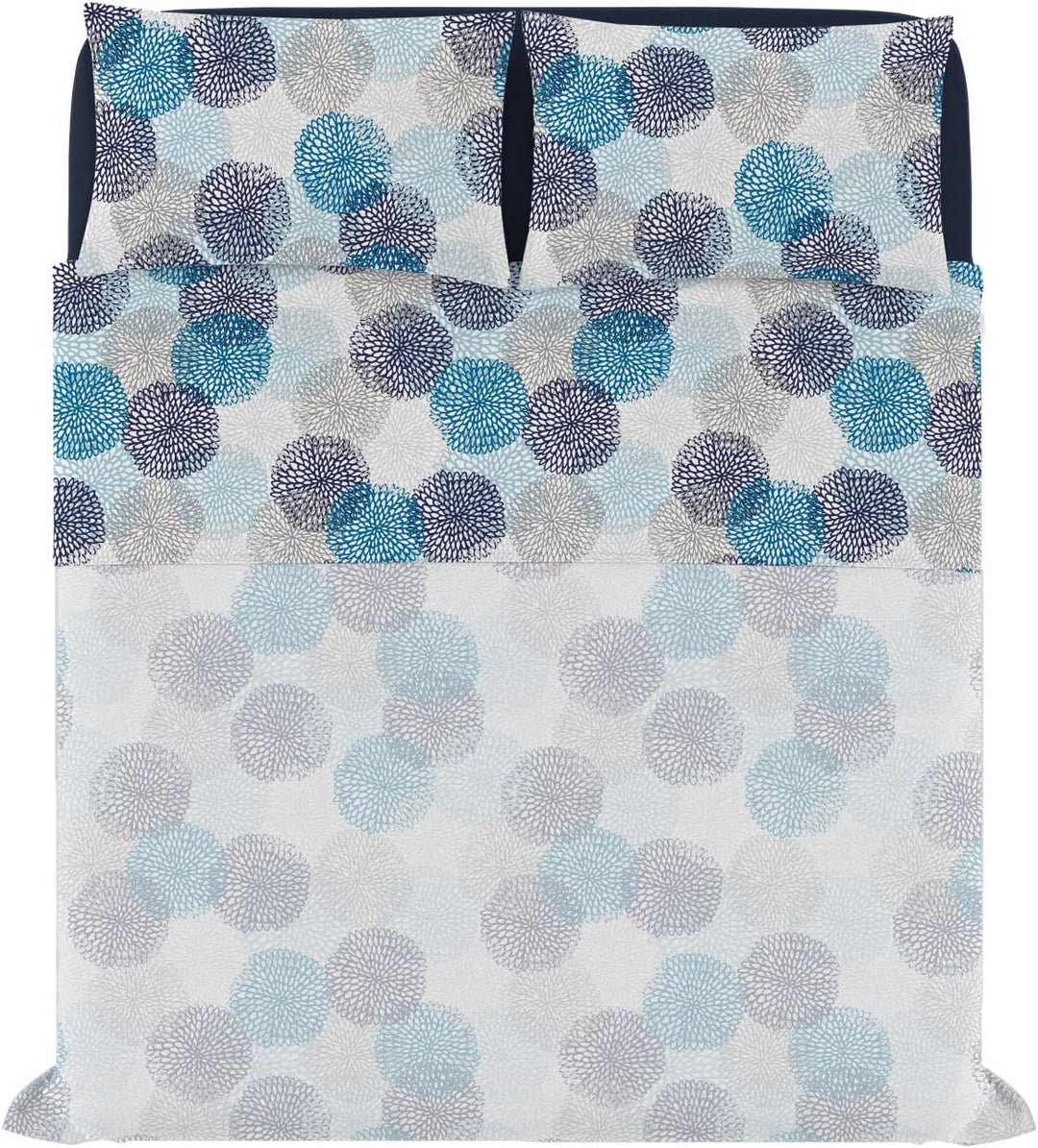 Italian Bed Linen Fantasy Bettwäsche, Soffioni Blu, Doppelte Soffioni Blu Doppelte, Soffioni Blu Dop
