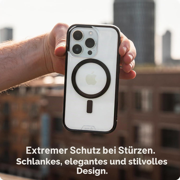 Mous Transparente Hülle kompatibel mit MagSafe für iPhone 15 Pro – Klarheit 2.0 – Handyhülle für iPh