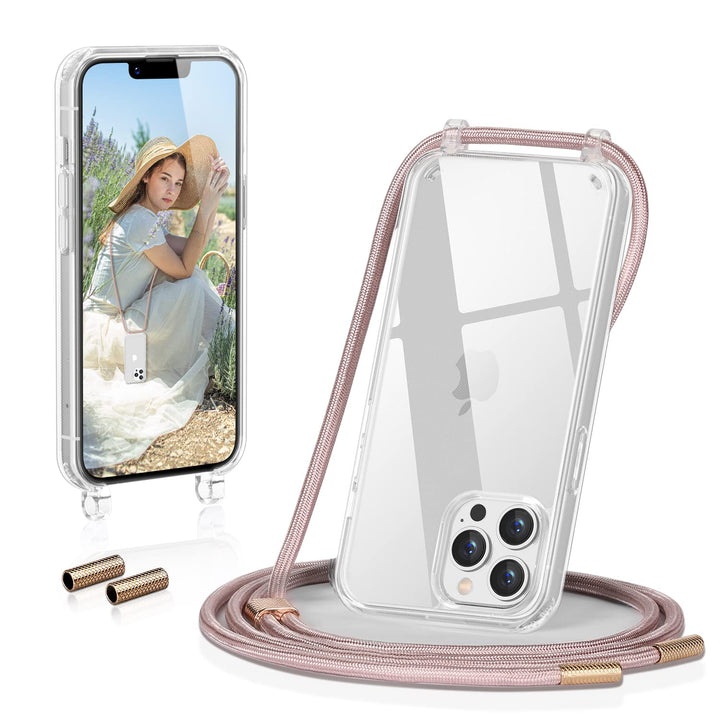 GOODVISH Handykette kompatibel mit Apple iPhone 13 Pro Max-6,7" Display | Necklace Hülle mit Band Ha