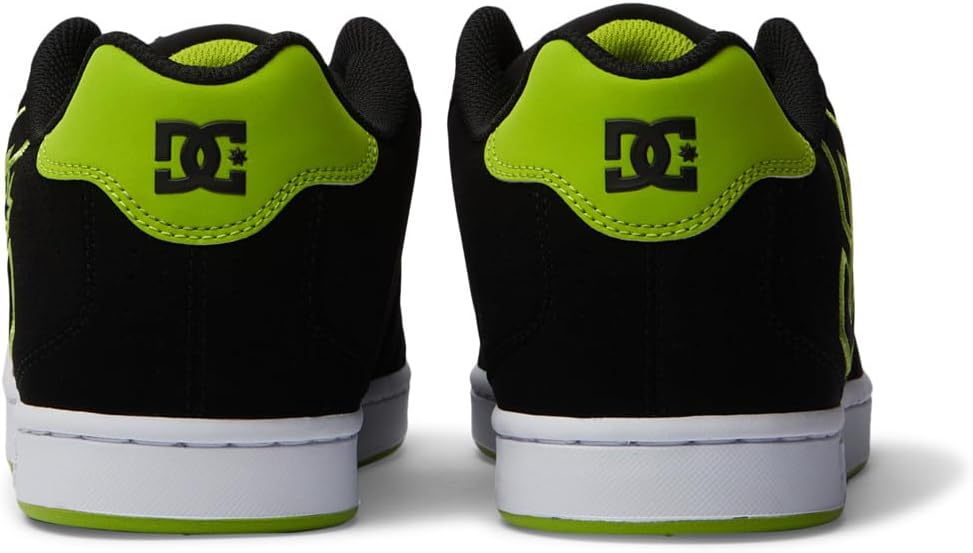 DC Shoes Net, Herren Sneakers 44.5 EU Black Lime Green, 44.5 EU Black Lime Green