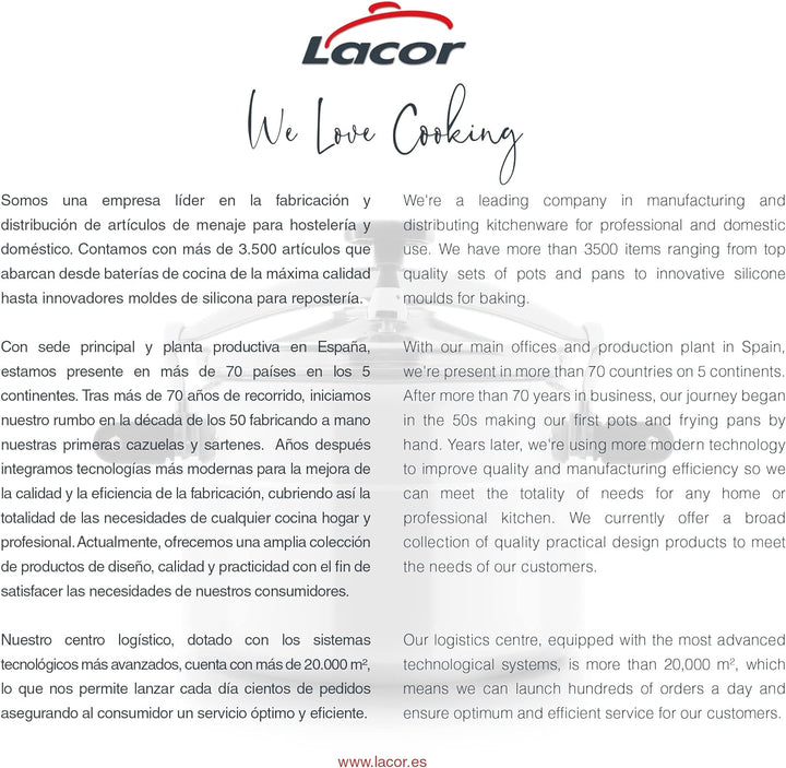 Lacor 20134 Hoher Suppentopf mit Deckel 34 cm, Silber 34 Ø(cm) / 34 h(cm), 34 Ø(cm) / 34 h(cm)