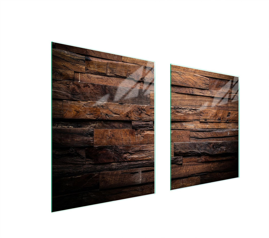 TMK ArtDeko Herdabdeckplatte 2 Teilig 40x52 + 45x52 cm - Spritzschutz Herdabdeckung – Herdschutz aus