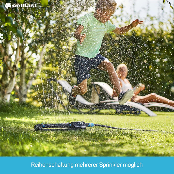 Cellfast Sektorenregner POWER sz IDEAL™ 6-Funktion-Regner auf Erdspiess Basis, ausgeführt aus Kunsts