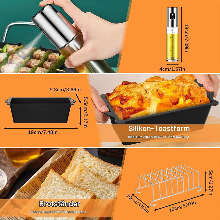 Heissluftfritteuse Zubehör für Ninja Foodi MAX Dual Zone Air Fryer AF400EU AF400EUCP AF451EU AF300EU