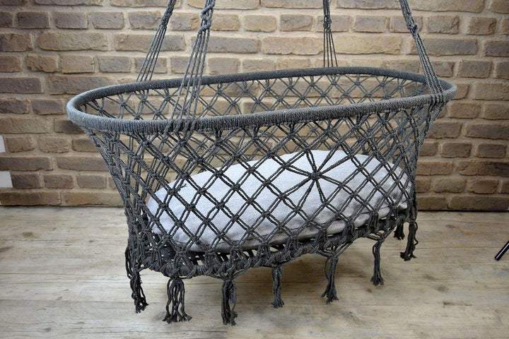 Livitat Babyschaukel Indoor Bettchen Hängebett mit Matratze - Hängeschaukel Babywiege Nestschaukel E