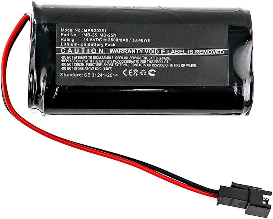 CELLONIC 1x Akku für Lautsprecher Kompatibel mit Mipro MA-101B, MA-202, MA-202B, MB-25 - (2600mAh, 1