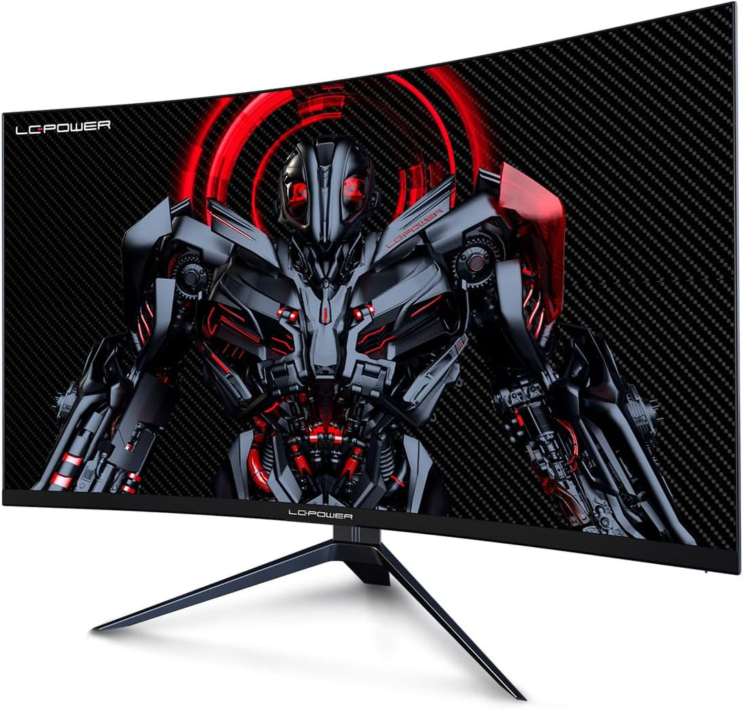 LC-POWER 27 Zoll FHD Gaming Monitor 165Hz 1920x1080, 1500R, FreeSync, HDR Ready, DP&HDMI,1ms, LC-M27