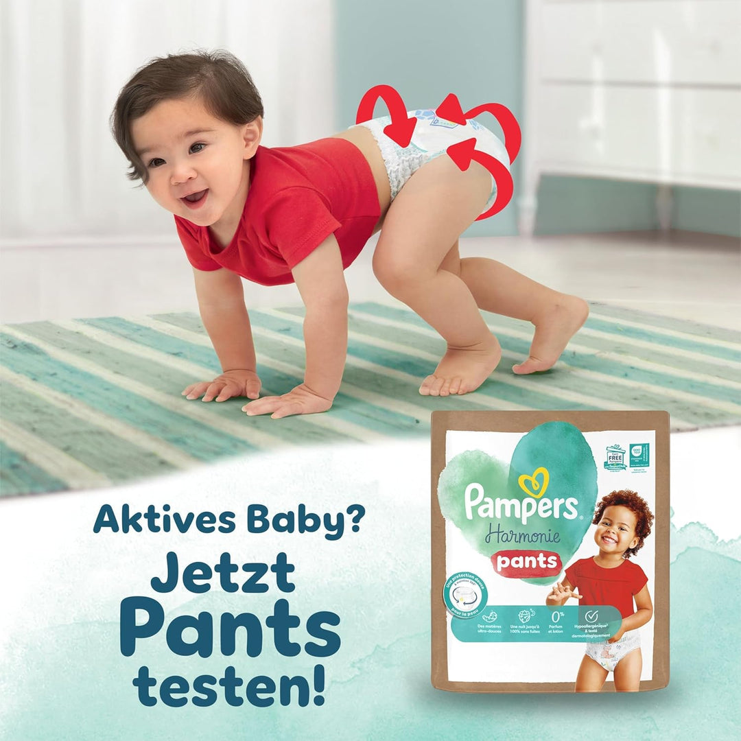 Pampers Harmonie Windeln Grösse 6, 144 Windeln, 13kg+, sanfter Hautschutz mit 100Prozent Pampers Sch