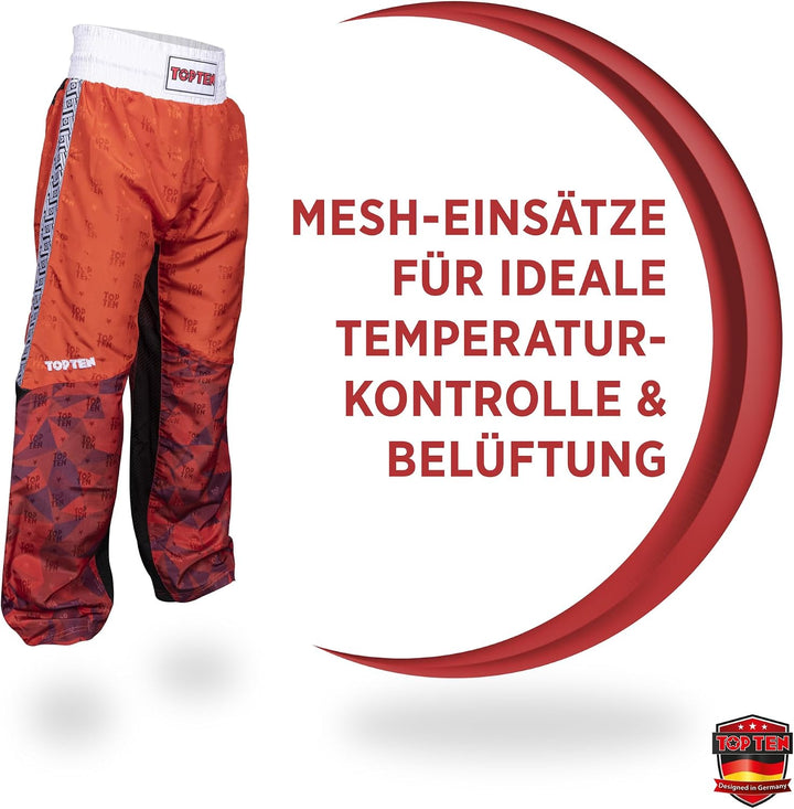 TopTen Kickboxhose „Prism“ Rot XXL, Rot XXL