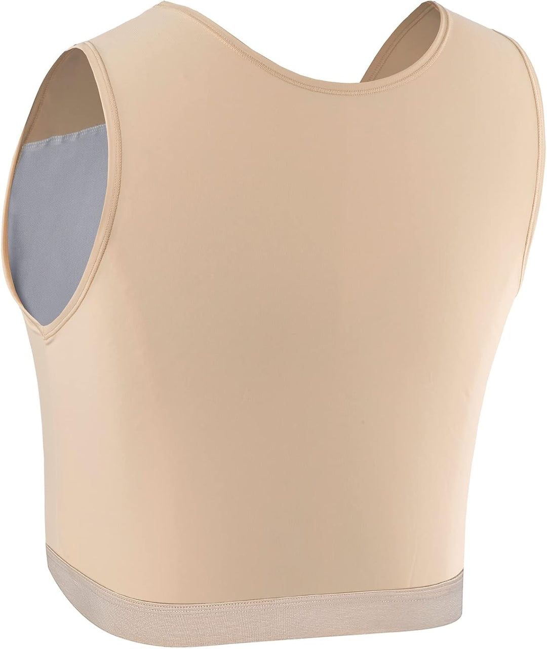 XUJI Brust Binder Transgender FTM Elastische Kompression BH Pullover Tank Top XL Nude, XL Nude