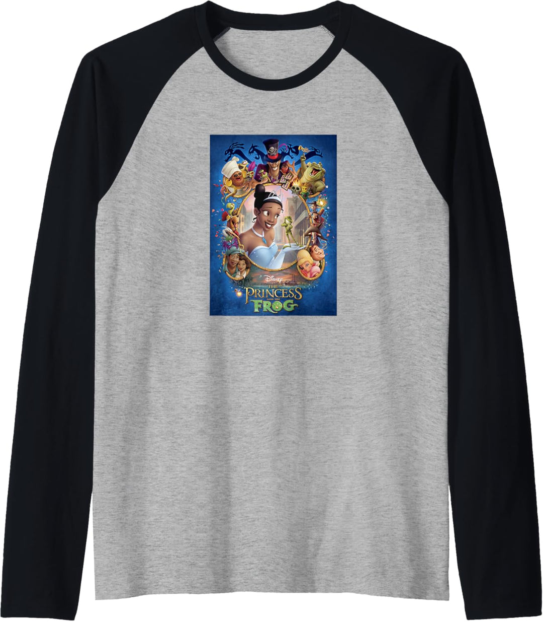 Disney The Princess And The Frog Classic Movie Poster Raglan