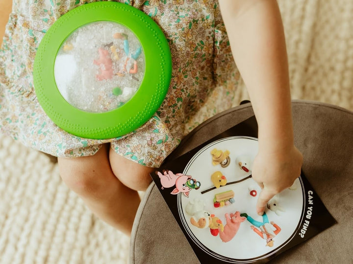 Jellystone Designs, Peekaboo Bag Farm sensorisches Spiel für Kinder, hilft bei der sensorischen und