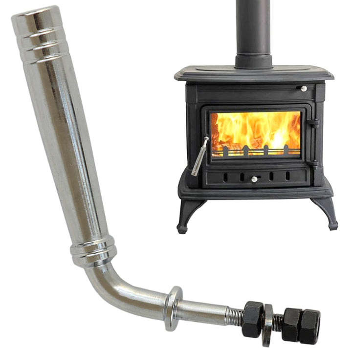 L-förmige Kamin-Türgriffe, Glatte stabile Ersatzgriffe für Holzofen, Gaskamin und Metalltür |.Hitzeb