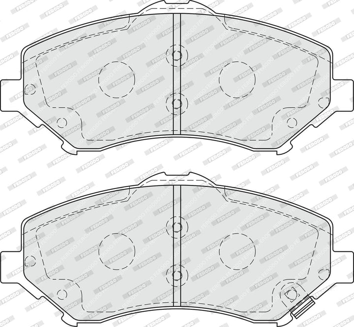 Ferodo FDB4074 PREMIER Bremsbelagsatz, Scheibenbremse - (4-teilig) - (4 Stück)