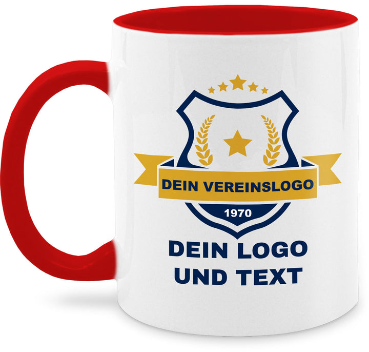 Tasse Tassen 325ml - Foto Bild - Vereinslogo Geschenk Verein mit eigenem Logo und Text selbst gestal