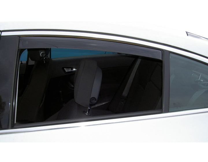 ClimAir Windabweiser Master Schwarz (Hinten) kompatibel mit Honda Accord 4-türer 1998-2002 Schwarz S