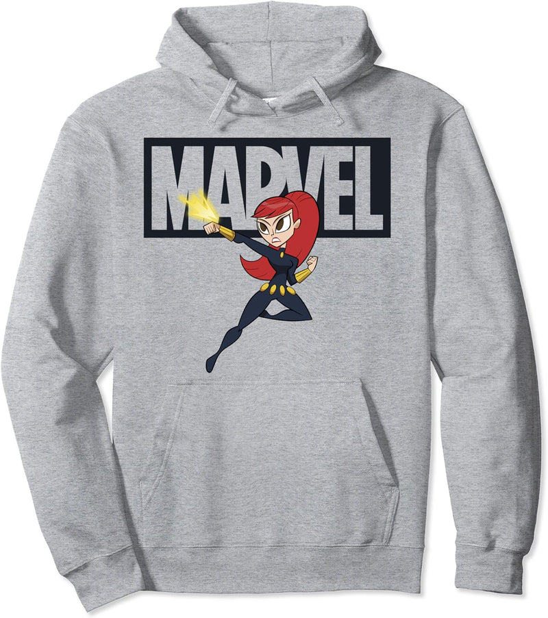 Marvel Avengers Black Widow Logo Doodle Pullover Hoodie