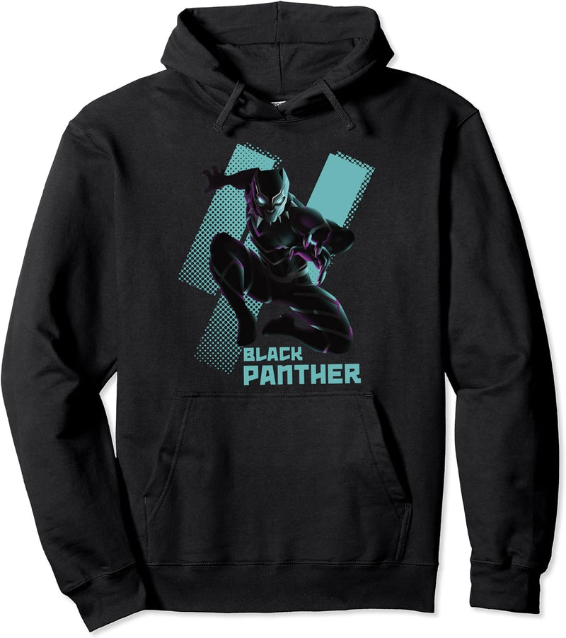Marvel Black Panther Abstract Pop Art Portrait Pullover Hoodie