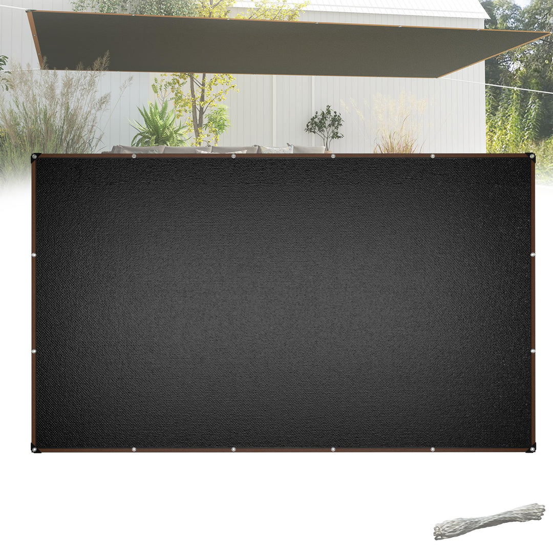 Sonnensegel 3x5m Rechteckig UV-Schutz 95% Winddurchlässig Robust für Garten Terrasse Balkon aus reis