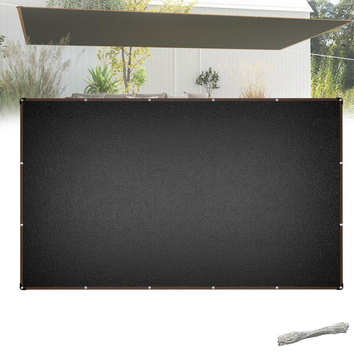 Sonnensegel 3x5m Rechteckig UV-Schutz 95% Winddurchlässig Robust für Garten Terrasse Balkon aus reis